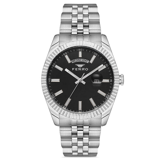Ferro Silver Stainless Steel Bracelet