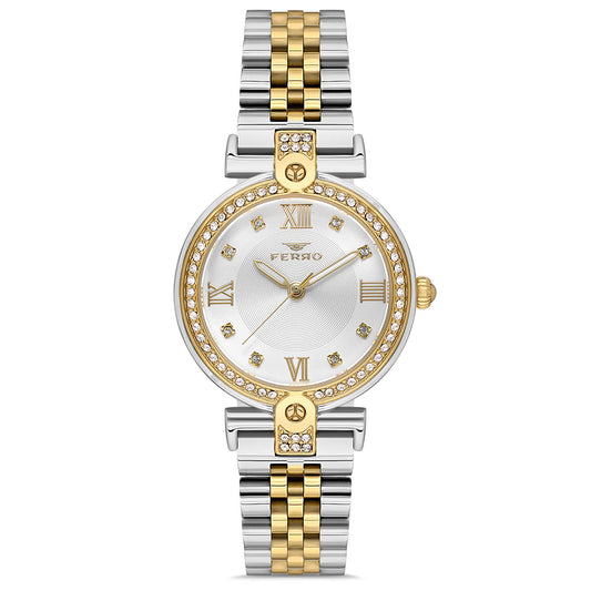 Ferro Two Tone Stainless Steel Bracelet