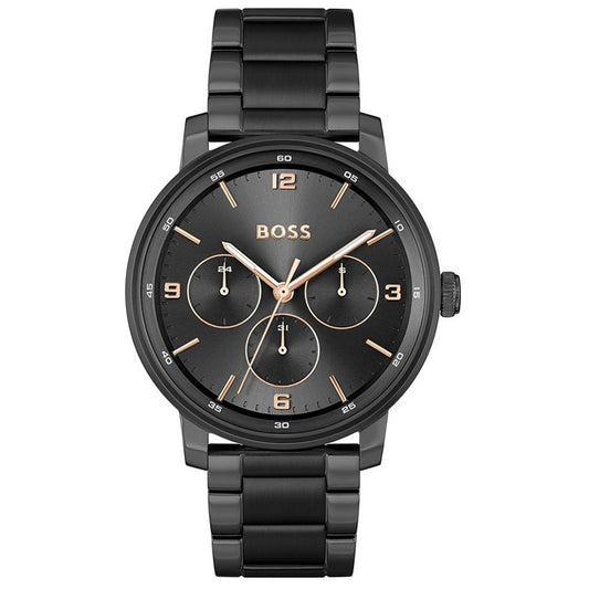 Hugo Boss Contender Multifunction Black Stainless Steel Bracelet