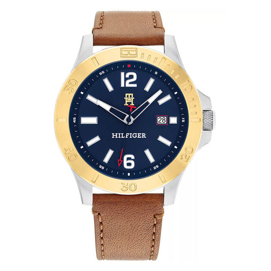 Tommy Hilfiger Ryan Brown Leather Strap