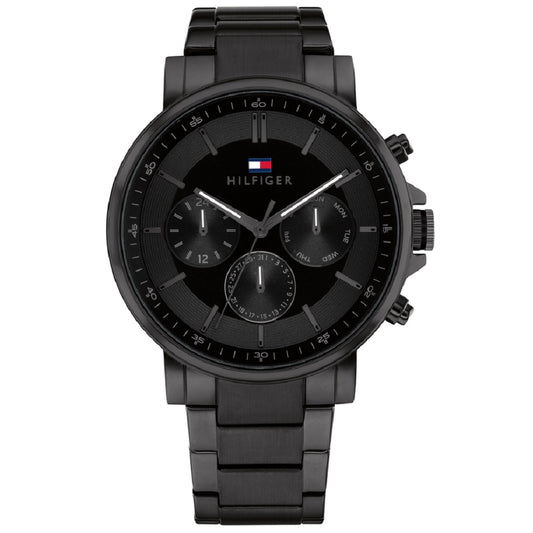 Tommy Hilfiger Tyson Multifunction Black Stainless Steel Bracelet