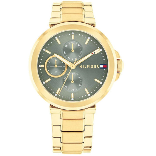 Tommy Hilfiger Lori Multifunction Crystals Gold Stainless Steel Bracelet