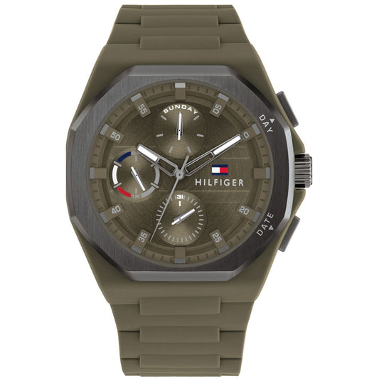 Tommy Hilfiger Troy Khaki Rubber Strap
