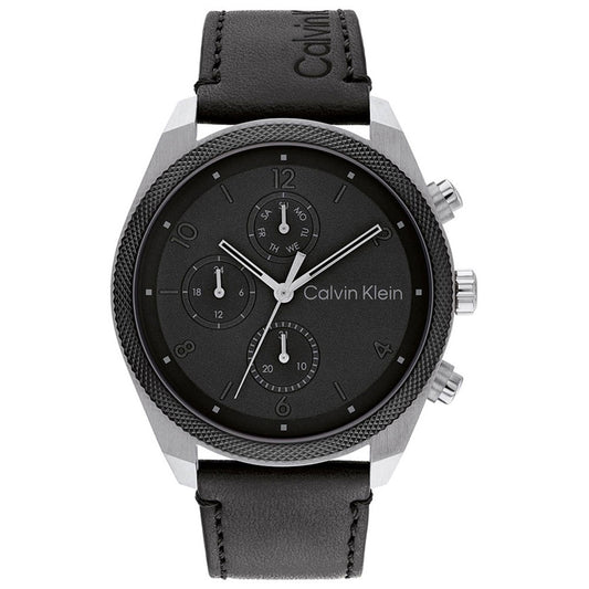 Calvin Klein Impact Black Leather Strap
