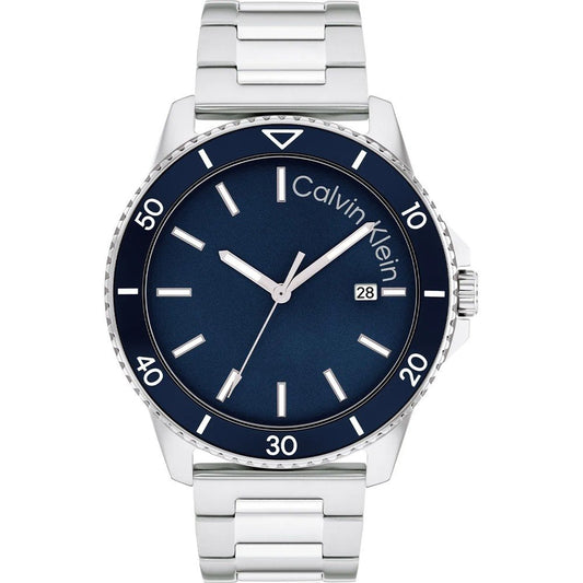 Calvin Klein Aqueous Silver Stainless Steel Bracelet