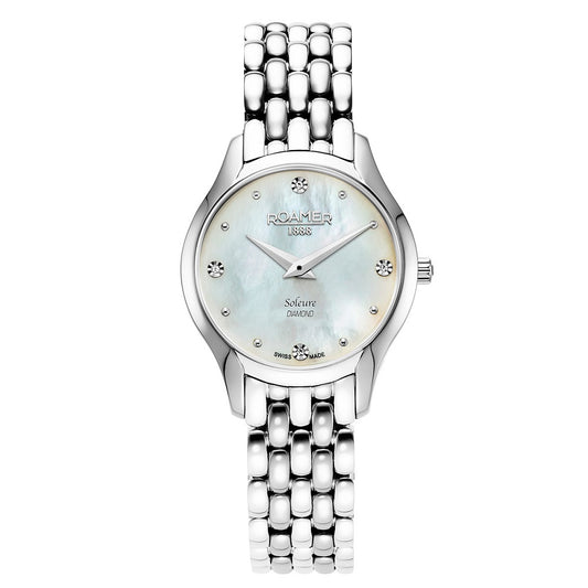 Roamer Soleure Diamond Silver Stainless Steel Bracelet