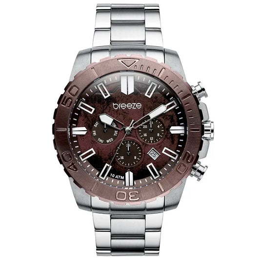 Breeze Orbiter Multifunction Silver Stainless Steel Bracelet