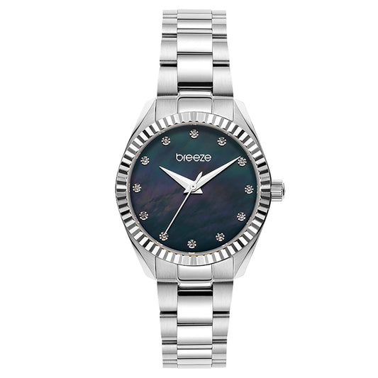 Breeze Estee Silver Tone Stainless Steel Bracelet