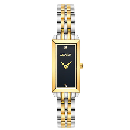 Breeze Edge Two Tone Stainless Steel Bracelet