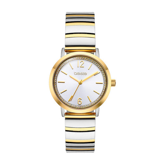 Breeze Halo Two Tone Stainless Steel Bracelet