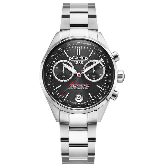 Roamer Gran Sportivo Chrono Silver Stainless Steel Bracelet Box Set