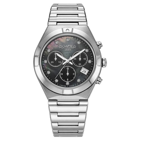 Roamer Eos Ladies Chronograph Silver Stainless Steel Bracelet