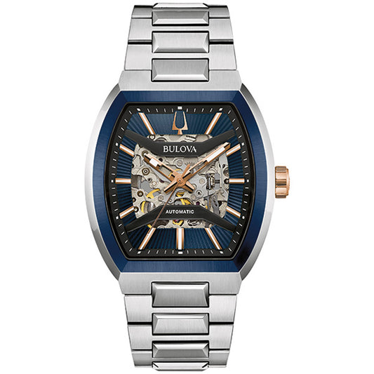 Bulova Maquina Automatic Silver Stainless Steel Bracelet