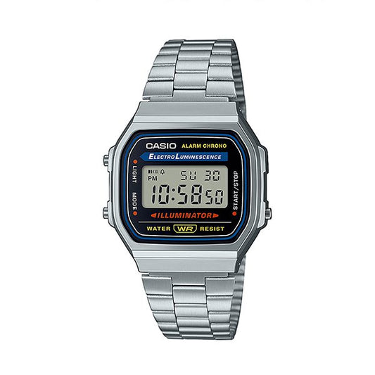 Casio Vintage Iconic Silver Stainless Steel Bracelet