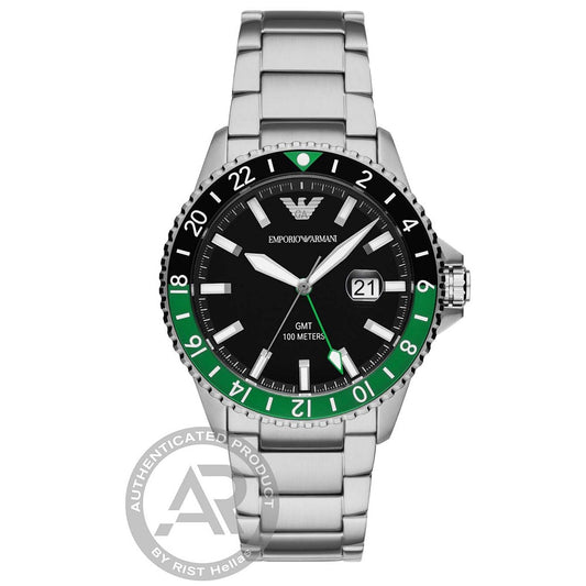 Emporio Armani World Explorer Silver Stainless Steel Bracelet