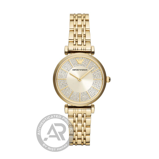 Emporio Armani Gianni T-Bar Gold Stainless Steel Bracelet