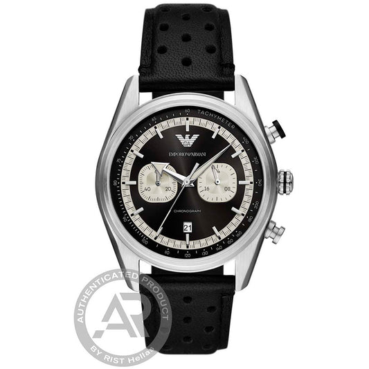Emporio Armani Chronograph Leather Strap