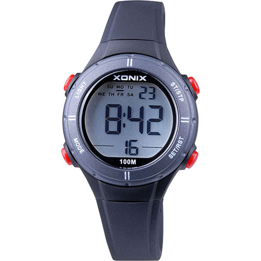 Xonix Black Rubber Strap