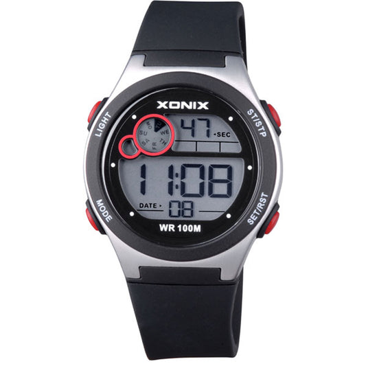 Xonix Black Rubber Strap