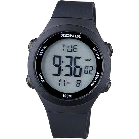 Xonix Black Rubber Strap