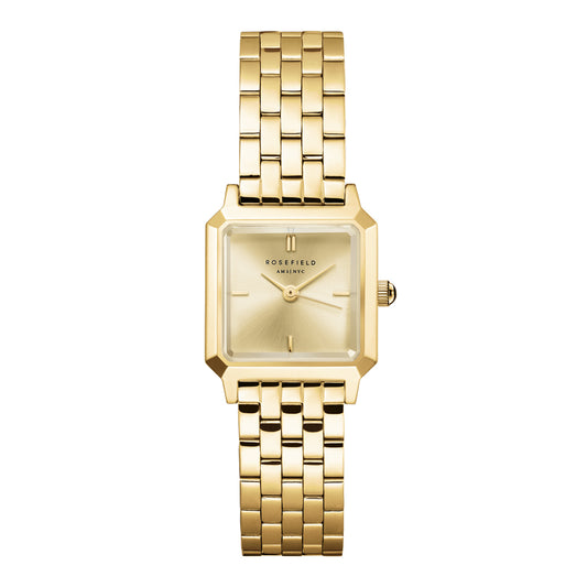 Rosefield Boxelle Champagne Gold Stainless Steel Bracelet