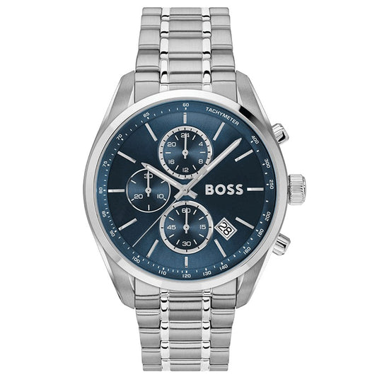 Hugo Boss Grand Prix Chronograph Silver Stainless Steel Bracelet