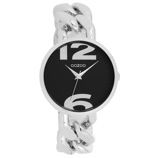 OOZOO Timepieces Silver Metallic Chain Bracelet
