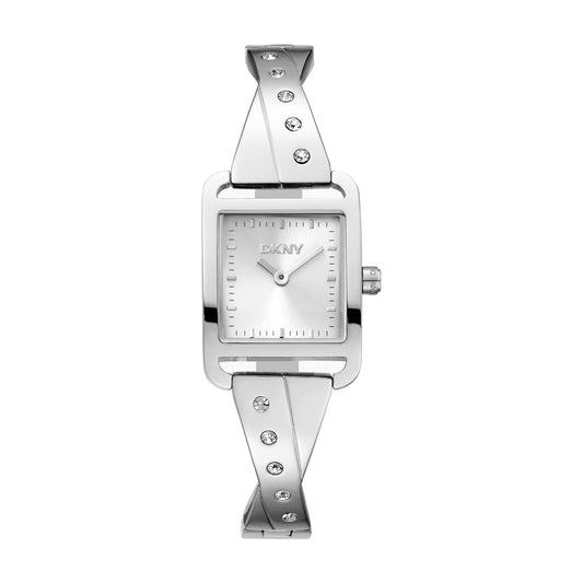 DKNY City Bangle Silver Stainless Steel Bracelet