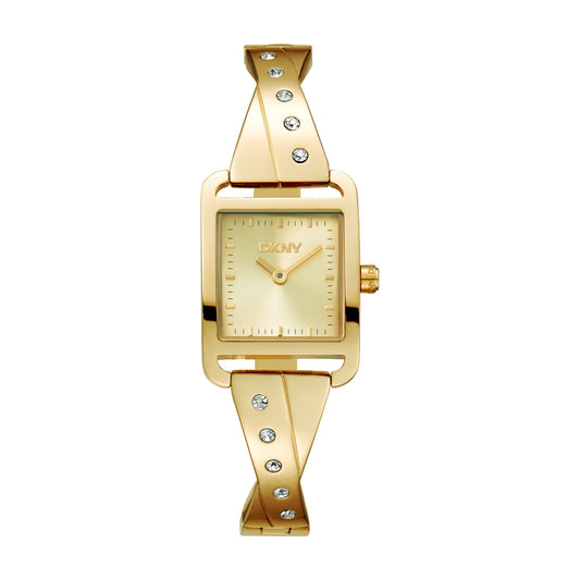 DKNY City Bangle Gold Stainless Steel Bracelet
