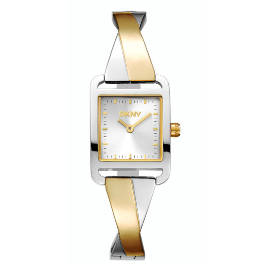 DKNY City Bangle Two Tone Stainless Steel Bracelet
