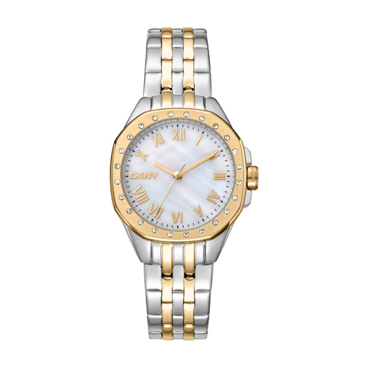 DKNY Brooklyn Maxi Two Tone Stainless Steel Bracelet