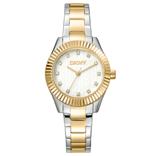DKNY Chambers Glitz Two Tone Stainless Steel Bracelet
