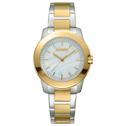 DKNY Park Ave Midi Two Tone Stainless Steel Bracelet