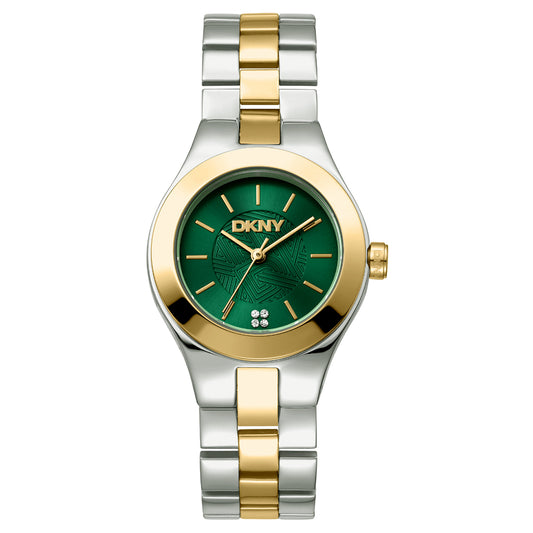 DKNY Parsons Midi Two Tone Stainless Steel Bracelet