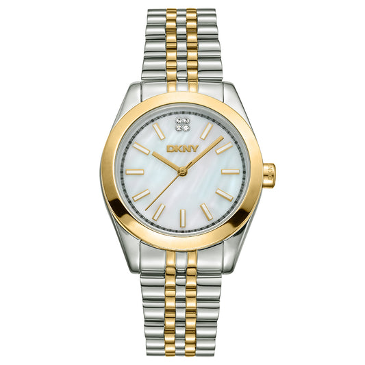 DKNY Nolita Midi Two Tone Stainless Steel Bracelet