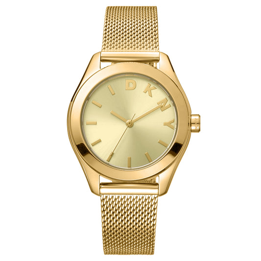 DKNY Astoria Logo Gold Stainless Steel Bracelet