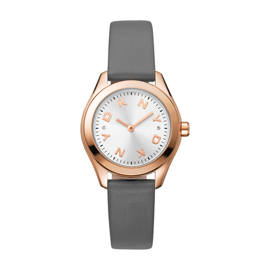 DKNY Astoria Logo Leather Strap