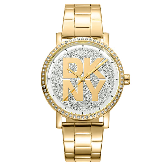 DKNY Soho Logo Gold Stainless Steel Bracelet