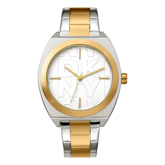 DKNY Broadway Maxi Two Tone Stainless Steel Bracelet