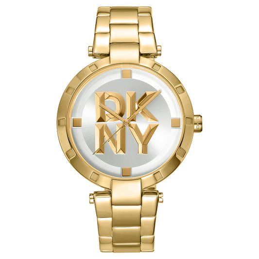 DKNY Essential Logo Gold Stainless Steel Bracelet