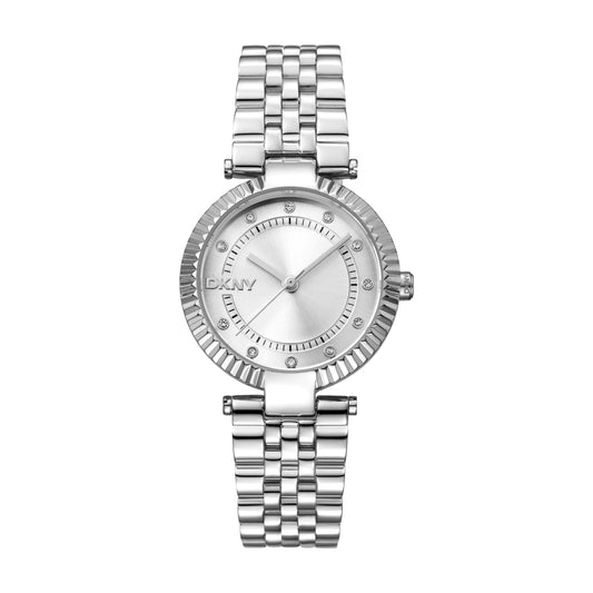 DKNY Essential Glitz Silver Stainless Steel Bracelet