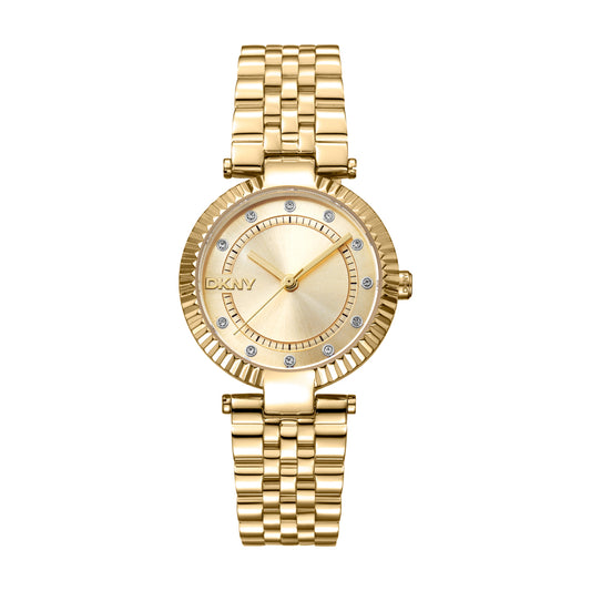 DKNY Essential Glitz Gold Stainless Steel Bracelet