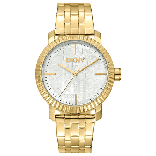 DKNY Chambers Maxi Gold Stainless Steel Bracelet