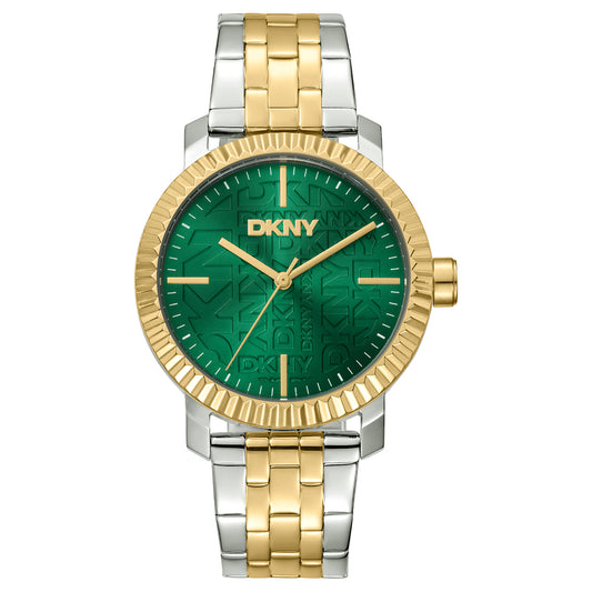 DKNY Chambers Maxi Two Tone Stainless Steel Bracelet