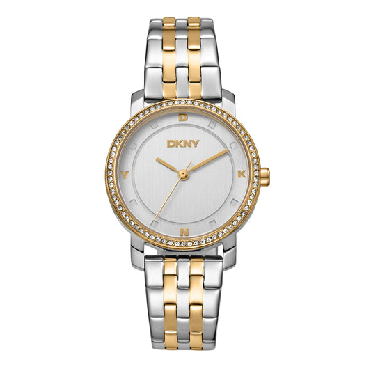 DKNY Astoria Glitz Two Tone Stainless Steel Bracelet