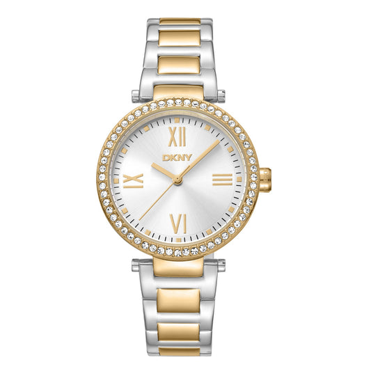 DKNY Evening Two Tone Stainless Steel Bracelet