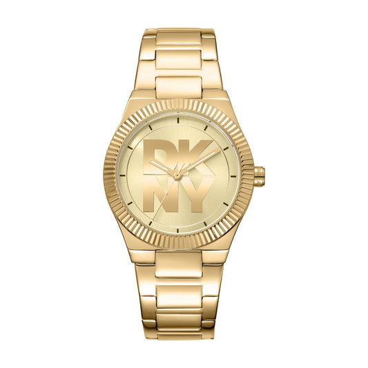 DKNY Logo Gold Stainless Steel Bracelet