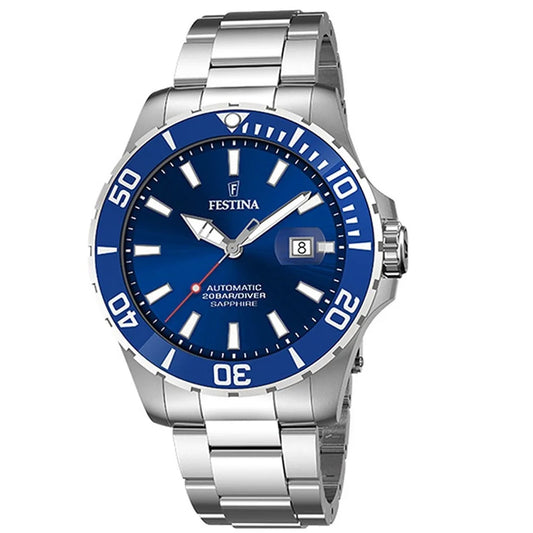 Festina Automatic Silver Stainless Steel Bracelet