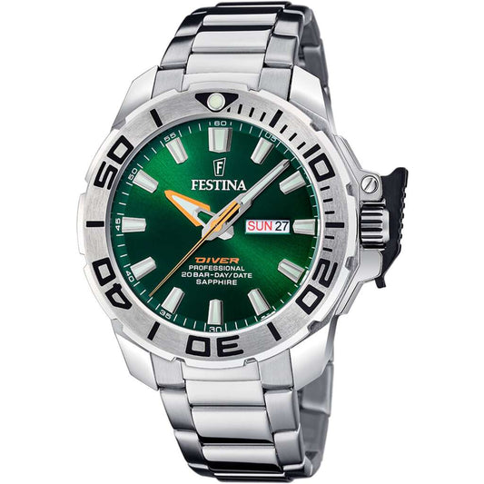 Festina Diver Professional Silver Stainless Steel Bracelet
