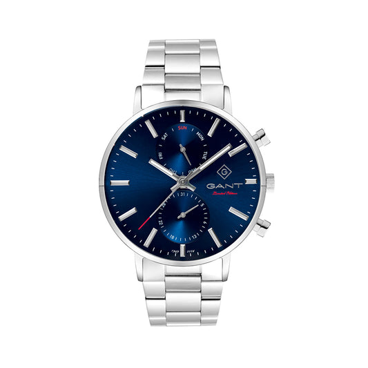 Gant Park Hill Day-Date II 75th Anniversary L.E. Silver Stainless Steel Bracelet